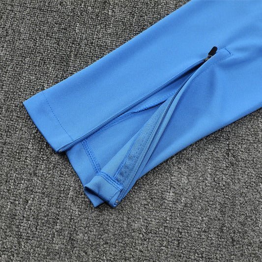 25/26 Real Madrid Training White/Light Blue Tracksuit from FootballPrestige.club - Premium Football Kits