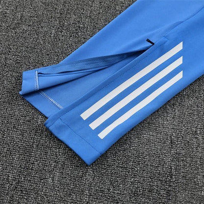 25/26 Real Madrid Training White/Light Blue Tracksuit from FootballPrestige.club - Premium Football Kits