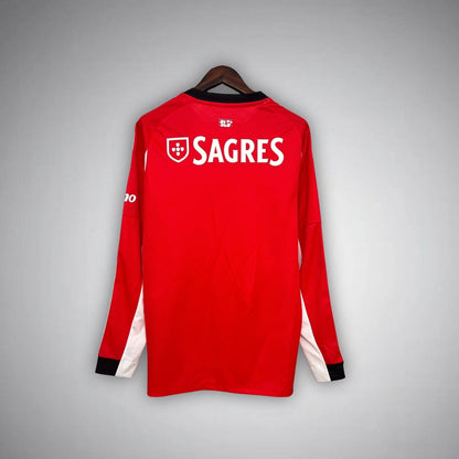 25/26 SL Benfica Home Long Sleeve Kit from FootballPrestige.club - Premium Football Kits