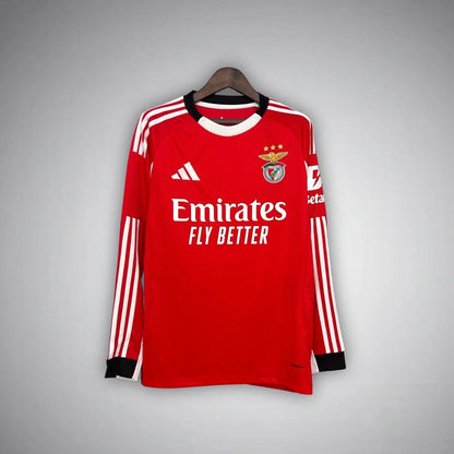 25/26 SL Benfica Home Long Sleeve Kit from FootballPrestige.club - Premium Football Kits