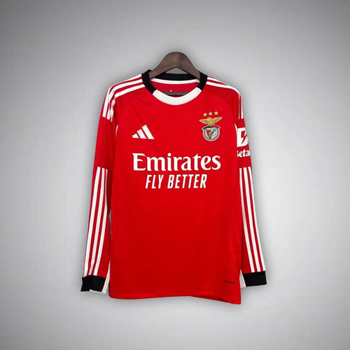 25/26 SL Benfica Home Long Sleeve Kit from FootballPrestige.club - Premium Football Kits