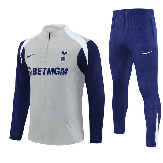 25/26 Tottenham Training Grey Kids Size Tracksuit from FootballPrestige.club - Premium Football Kits