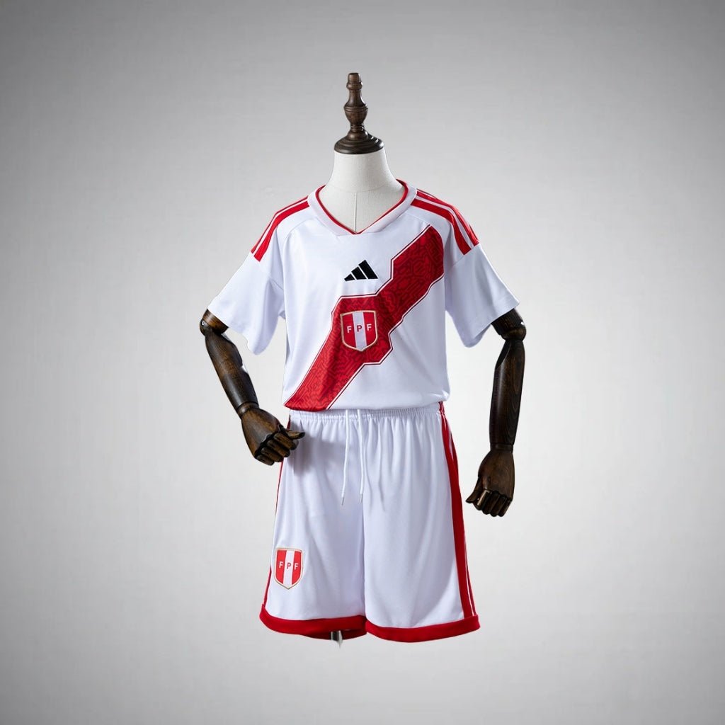 2026 Peru Home Kids Size Kit from FootballPrestige.club - Premium Football Kits
