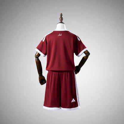 2026 Qatar Home Kids Size Kit from FootballPrestige.club - Premium Football Kits
