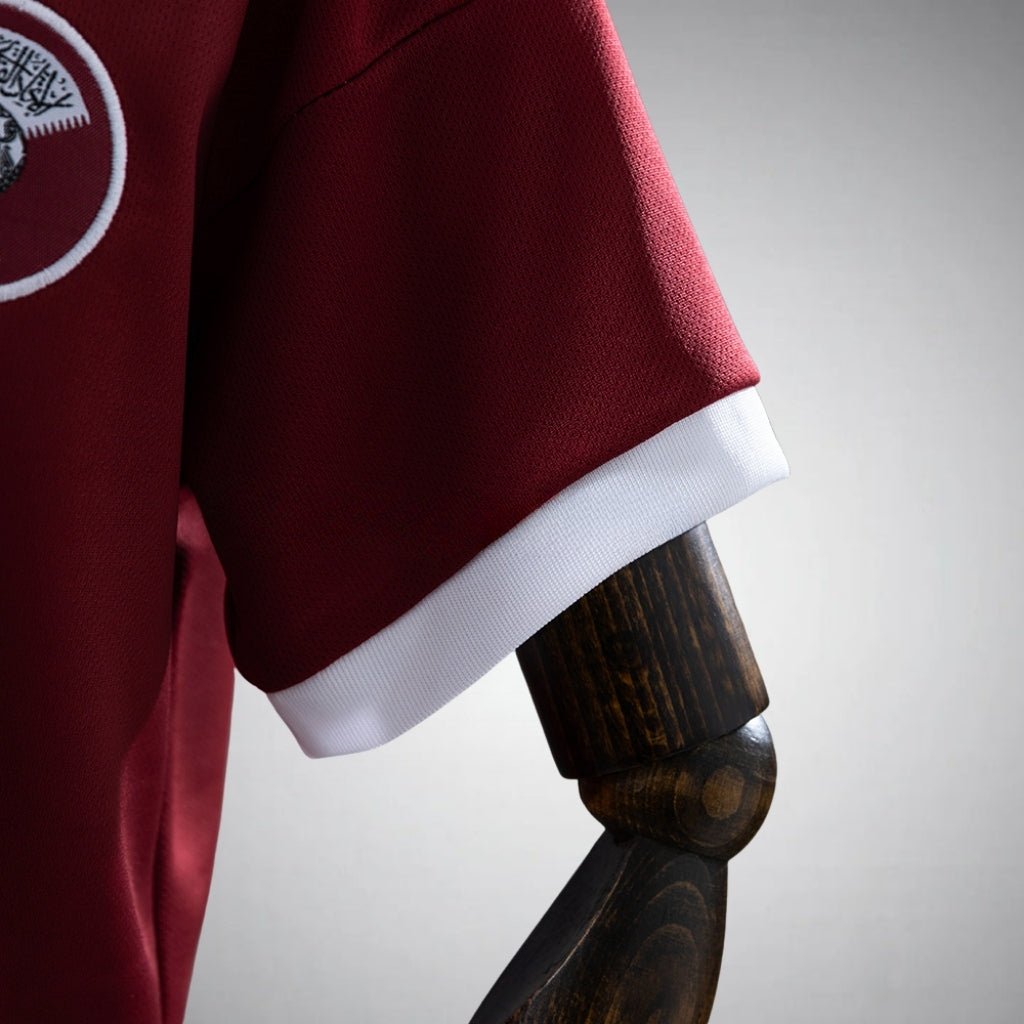 2026 Qatar Home Kids Size Kit from FootballPrestige.club - Premium Football Kits