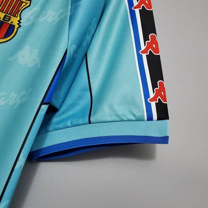 96/97 FC Barcelona Away Kit from FootballPrestige.club - Premium Football Kits