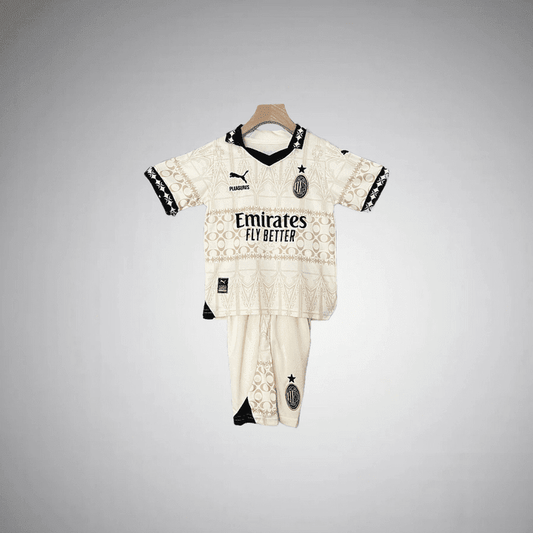 AC Milan "Aristocracy" Kids Size Kit from FootballPrestige.club - Premium Football Kits