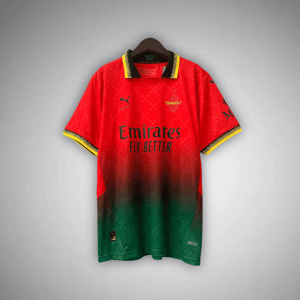 AC Milan x Off-White Premium Kit from FootballPrestige.club - Premium Football Kits