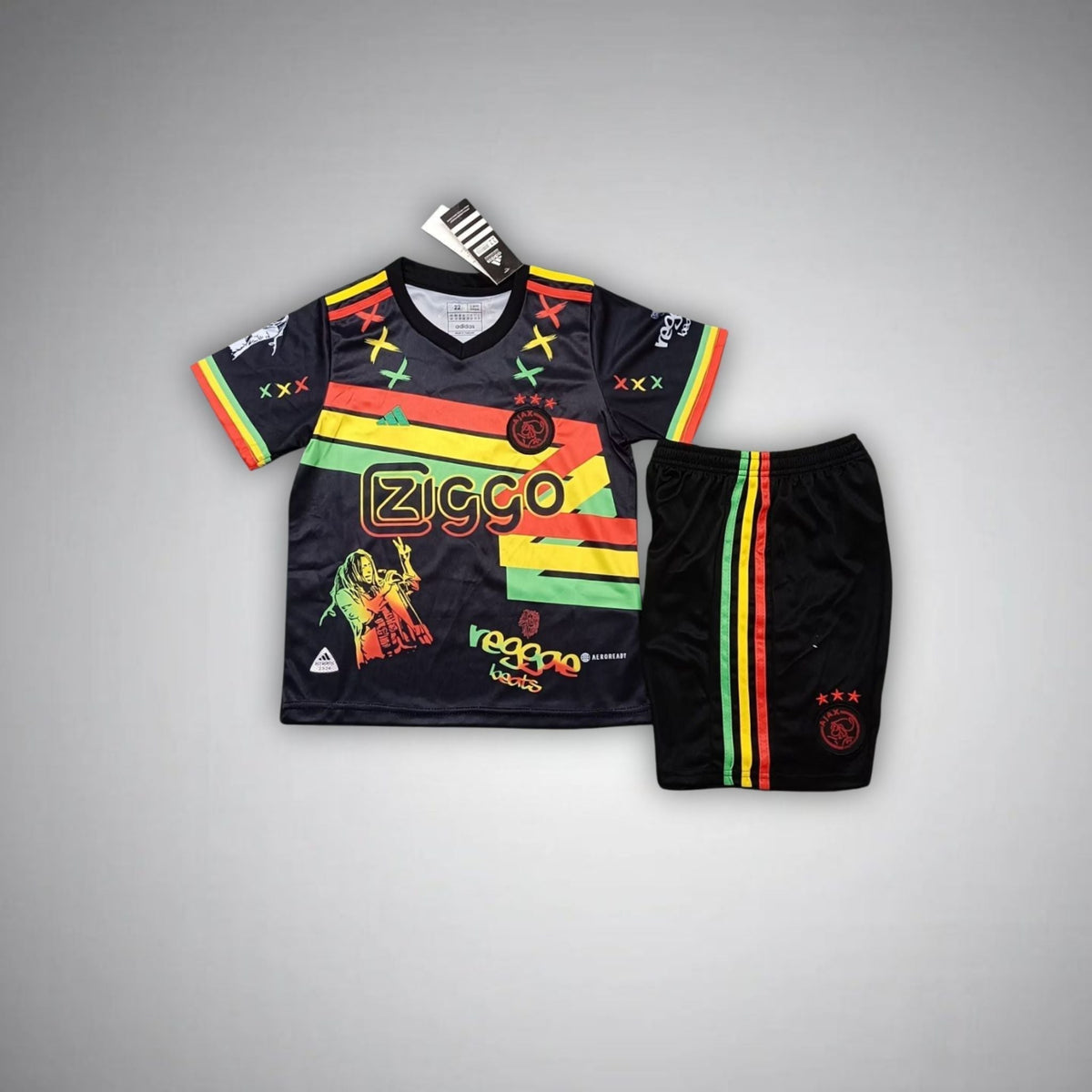 Ajax "Reggaeton" Premium Kids Size Kit from FootballPrestige.club - Premium Football Kits