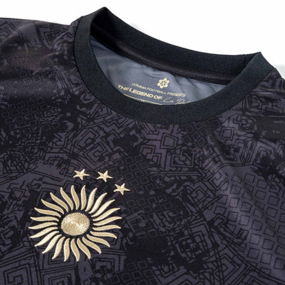 Argentina "La Pulga" Premium Black Kit from FootballPrestige.club - Premium Football Kits