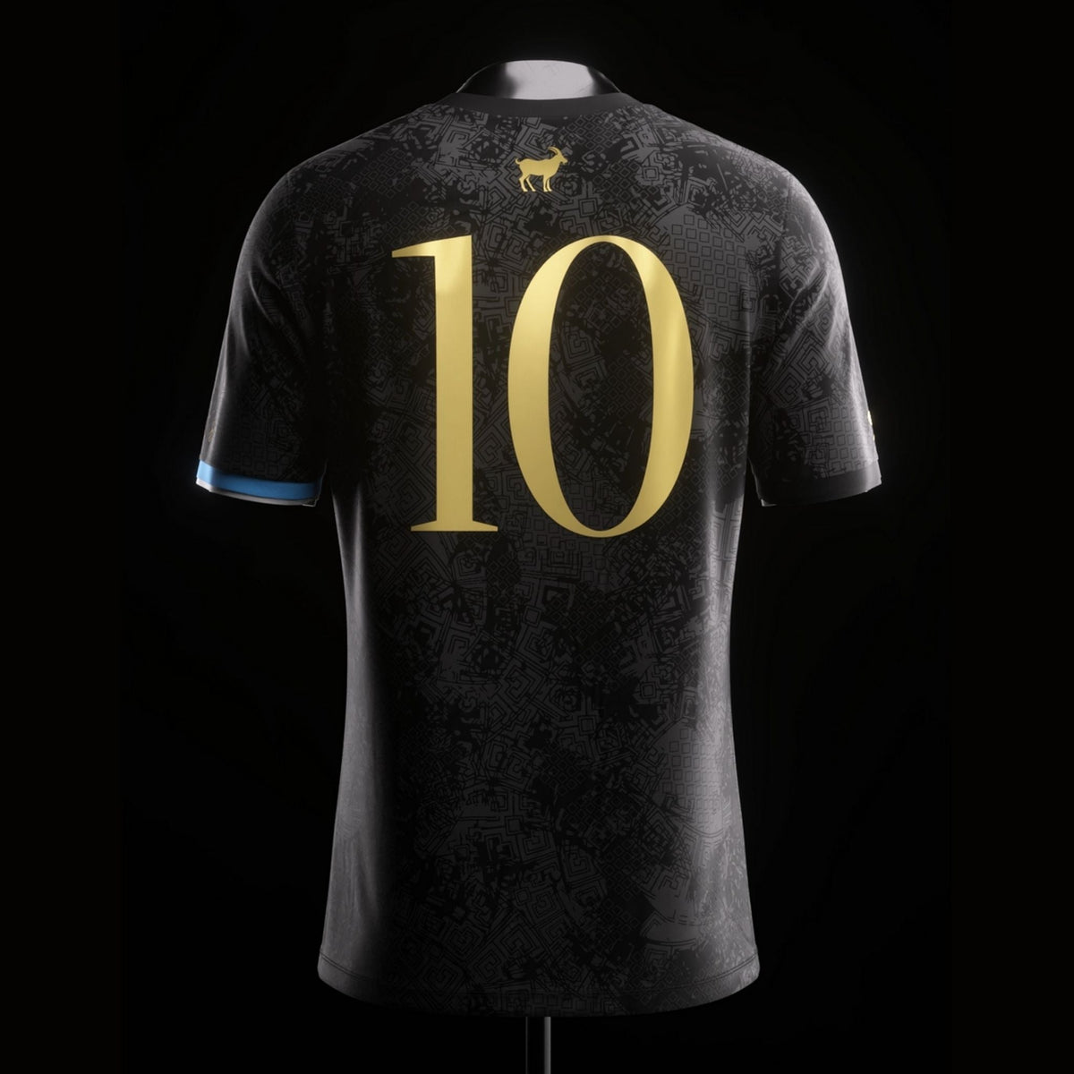 Argentina "La Pulga" Premium Black Kit from FootballPrestige.club - Premium Football Kits