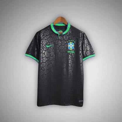 Brazil "Black Leopard" Premium Kit from FootballPrestige.club - Premium Football Kits
