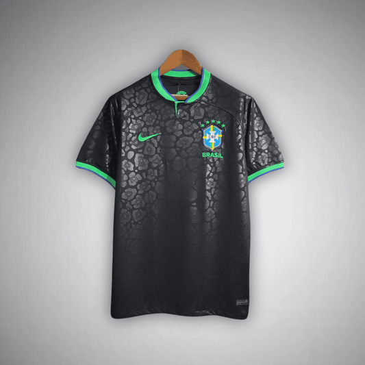 Brazil "Black Leopard" Premium Kit from FootballPrestige.club - Premium Football Kits