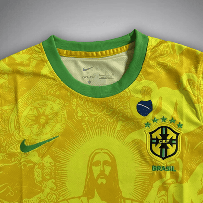Brazil "Christ the Redeemer" Premium Kit from FootballPrestige.club - Premium Football Kits
