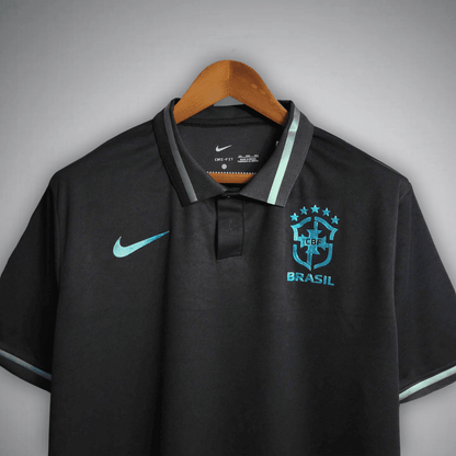 Brazil "Emerald Nights" Premium Polo T-shirt from FootballPrestige.club - Premium Football Kits