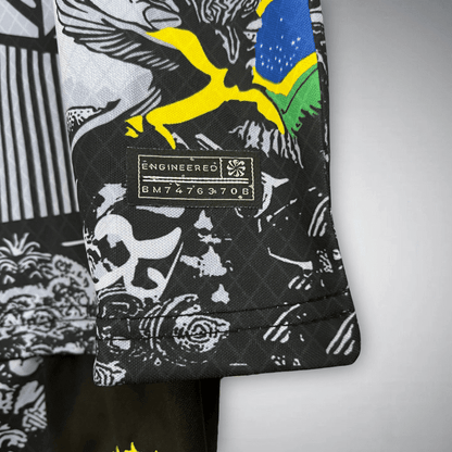 Brazil "Jesus" Premium Kids Size Kit from FootballPrestige.club - Premium Football Kits