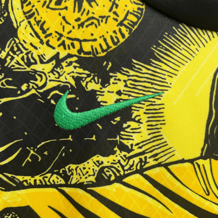 Brazil "Jesus" Premium Kids Size Yellow Kit from FootballPrestige.club - Premium Football Kits