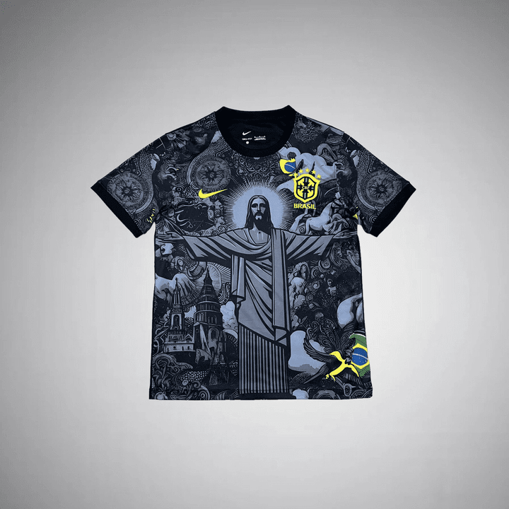 Brazil "Jesus" Premium Kit from FootballPrestige.club - Premium Football Kits