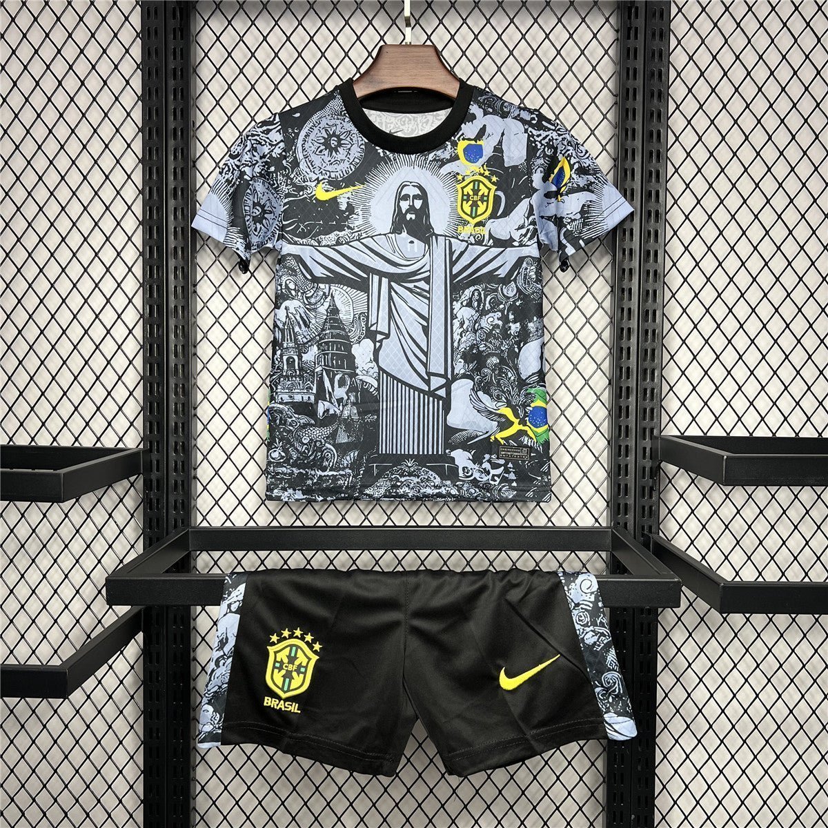 Brazil "Jesus" Premium Shorts from FootballPrestige.club - Premium Football Kits