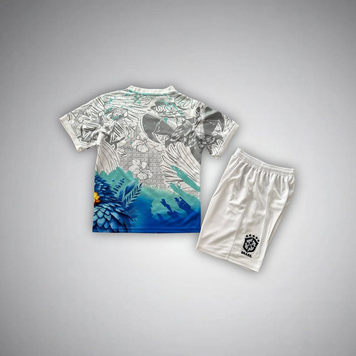 Brazil "Rio Rise" Premium Kids Size Kit from FootballPrestige.club - Premium Football Kits