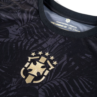 Brazil "The Prince" Premium Black Kit from FootballPrestige.club - Premium Football Kits