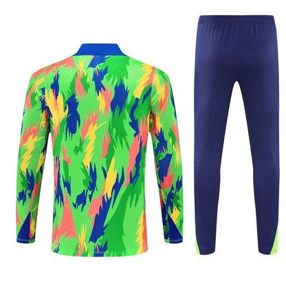 Brazil "Tropical Inferno" Premium Kids Size Tracksuit from FootballPrestige.club - Premium Football Kits