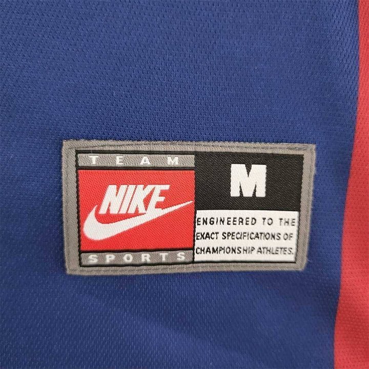 FC Barcelona 1998-1999 Retro Home Kit from FootballPrestige.club - Premium Football Kits