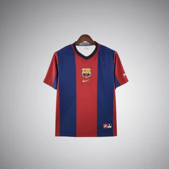 FC Barcelona 1998-1999 Retro Home Kit from FootballPrestige.club - Premium Football Kits