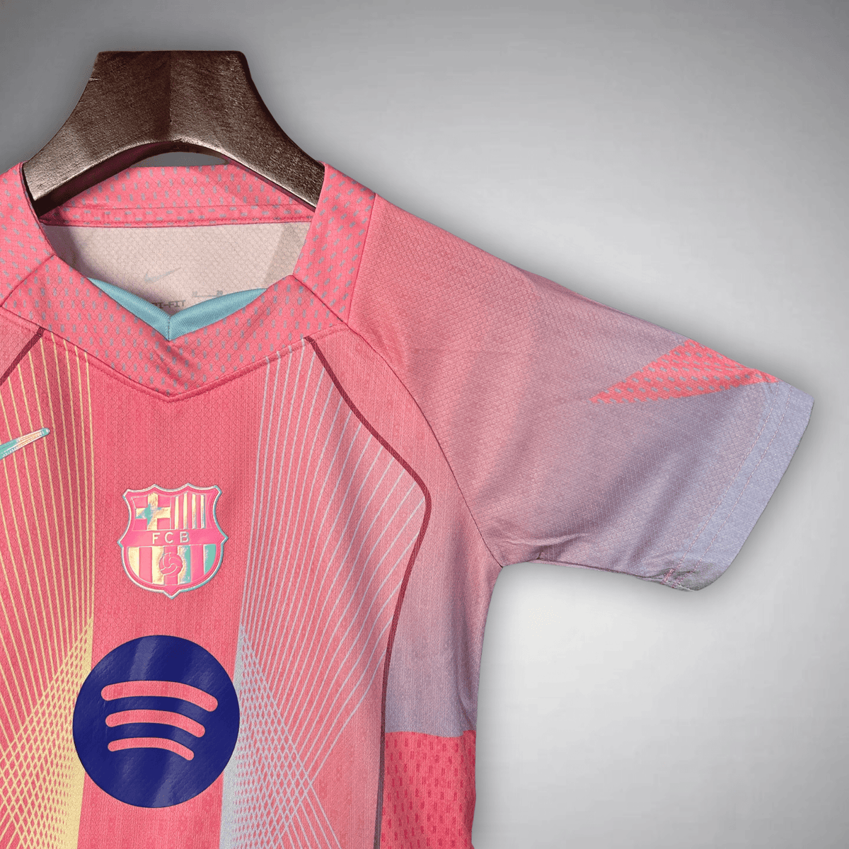 FC Barcelona "Aurora" Premium Kids Size Kit from FootballPrestige.club - Premium Football Kits
