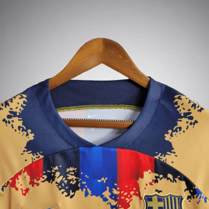 FC Barcelona "Catalan Pixel Fade" Premium Kit from FootballPrestige.club - Premium Football Kits