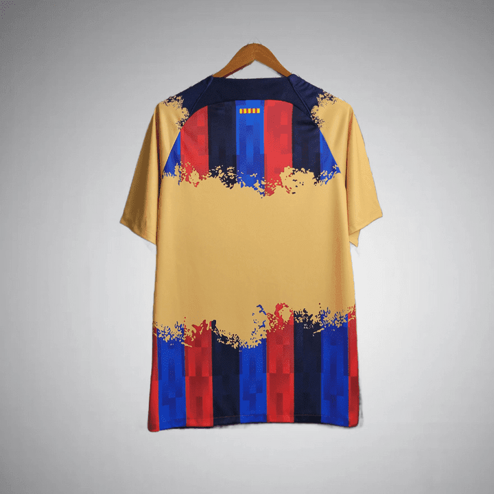 FC Barcelona "Catalan Pixel Fade" Premium Kit from FootballPrestige.club - Premium Football Kits