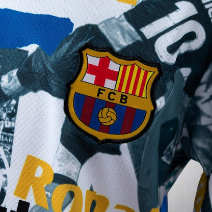 FC Barcelona "Chronicle" Premium Kids Size Kit from FootballPrestige.club - Premium Football Kits