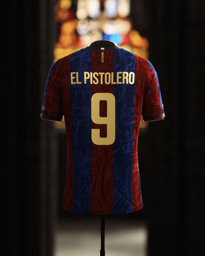 FC Barcelona "El Pistolero" Premium Kit from FootballPrestige.club - Premium Football Kits