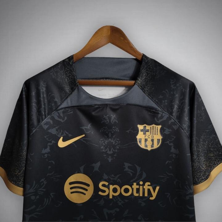 FC Barcelona "Golden Knight" Premium Kit from FootballPrestige.club - Premium Football Kits