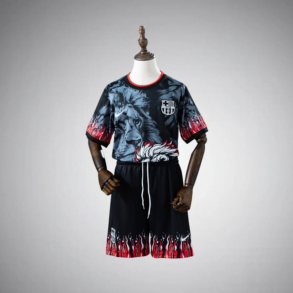 FC Barcelona "Lionheart" Premium Kids Size Kit from FootballPrestige.club - Premium Football Kits