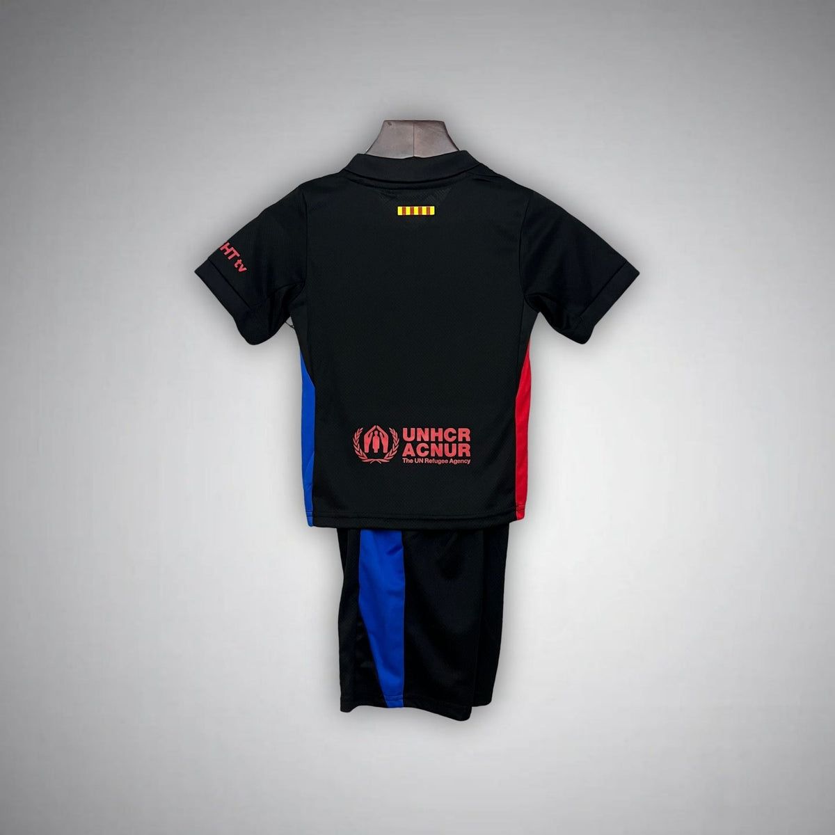 FC Barcelona x Cactus Jack Away Kids Size Kit from FootballPrestige.club - Premium Football Kits