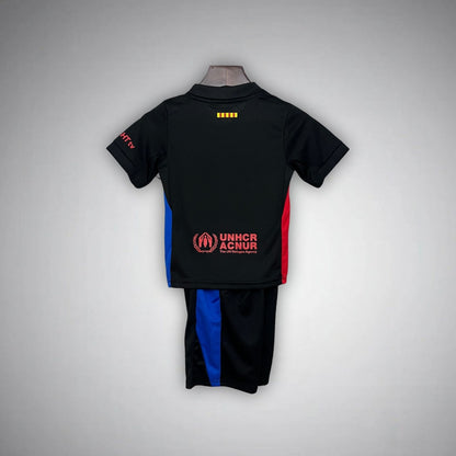 FC Barcelona x Cactus Jack Away Kids Size Kit from FootballPrestige.club - Premium Football Kits