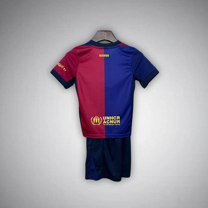 FC Barcelona x Cactus Jack Home Kids Size Kit from FootballPrestige.club - Premium Football Kits