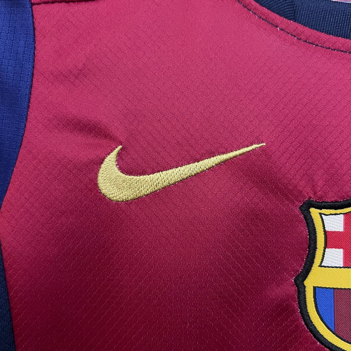 FC Barcelona x Cactus Jack Home Kids Size Kit from FootballPrestige.club - Premium Football Kits