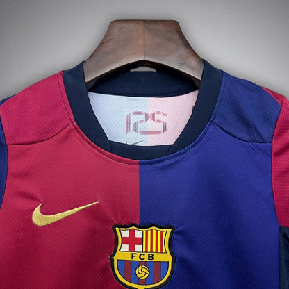 FC Barcelona x Cactus Jack Home Kids Size Kit from FootballPrestige.club - Premium Football Kits