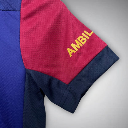FC Barcelona x Cactus Jack Home Kids Size Kit from FootballPrestige.club - Premium Football Kits