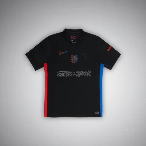 FC Barcelona x Cactus Jack Limited Edition Away Kit from FootballPrestige.club - Premium Football Kits