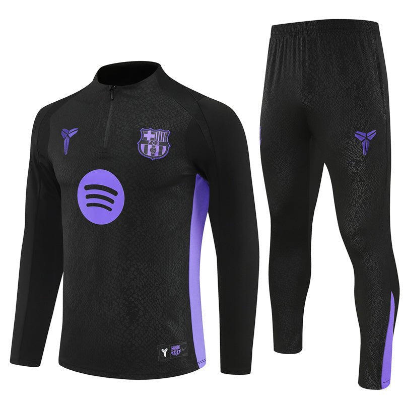 FC Barcelona x Kobe Bryant Premium Kids Size Tracksuit from FootballPrestige.club - Premium Football Kits