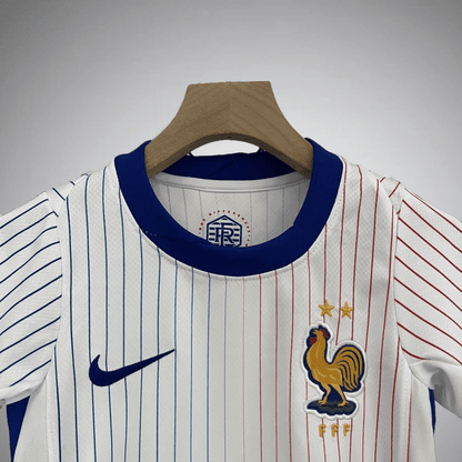 France 2024 Away Kids Size Kit from FootballPrestige.club - Premium Football Kits