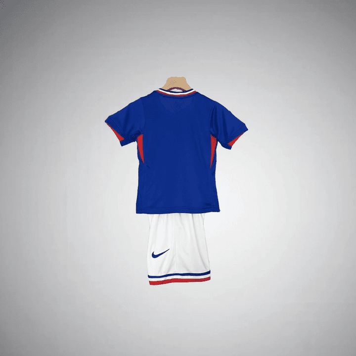 France 2024 Home Kids Size Kit from FootballPrestige.club - Premium Football Kits