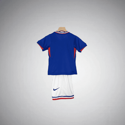 France 2024 Home Kids Size Kit from FootballPrestige.club - Premium Football Kits