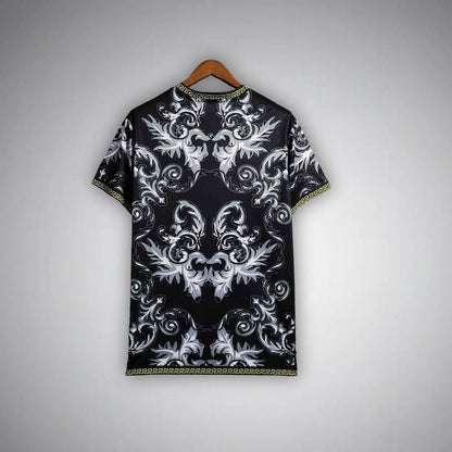 Italy "Versace" Premium Black Kit from FootballPrestige.club - Premium Football Kits
