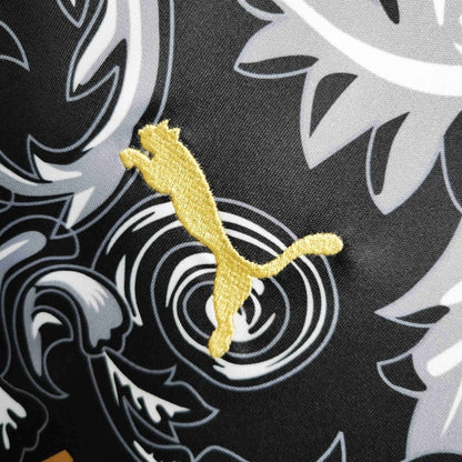 Italy "Versace" Premium Black Kit from FootballPrestige.club - Premium Football Kits