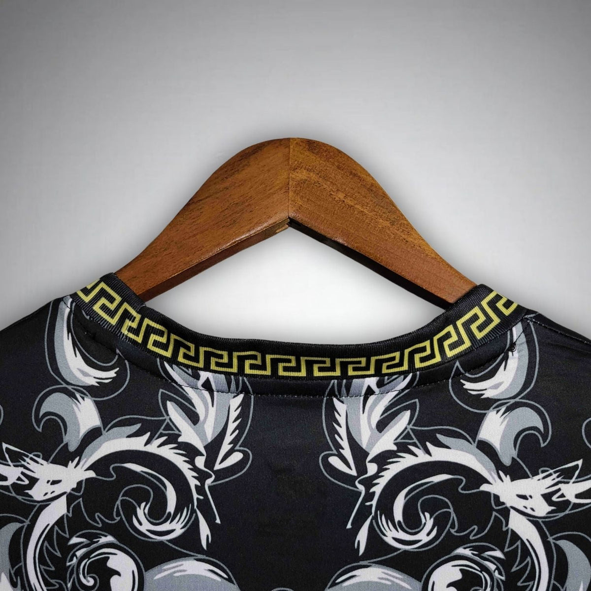 Italy "Versace" Premium Black Kit from FootballPrestige.club - Premium Football Kits