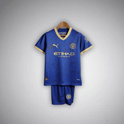 Manchester City "Navy Fusion" Premium Kids Size Kit from FootballPrestige.club - Premium Football Kits